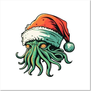 A Portrait of Christmas Cthulhu Posters and Art